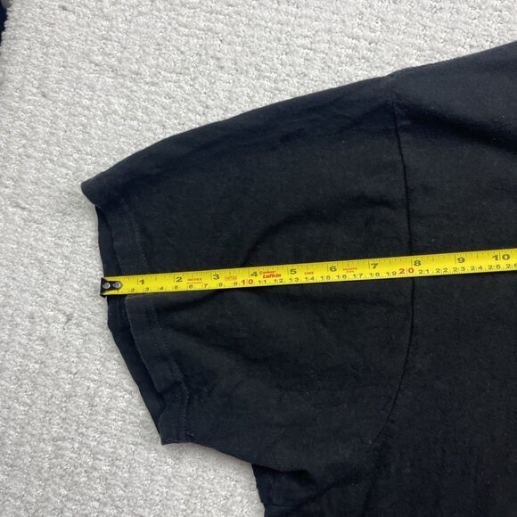 Y2K Learn About Death Metal Retro Kids Distressed Punk Rock Men Sz 2XL Black - Picture 10 of 15